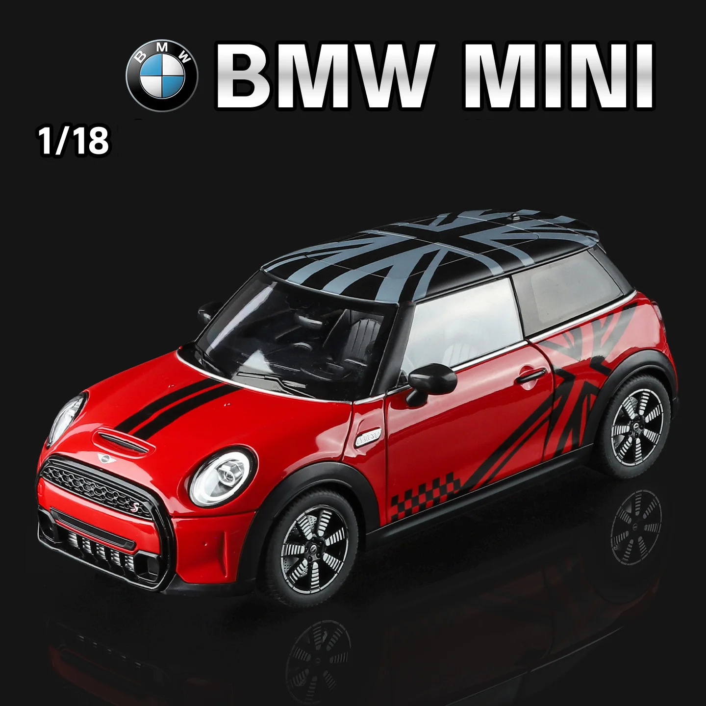 NOVO 1:18 BMW MINI COOPER S Carro de Liga Diecast & Veículos de Brinquedo Modelo de Carro Miniatura para Crianças