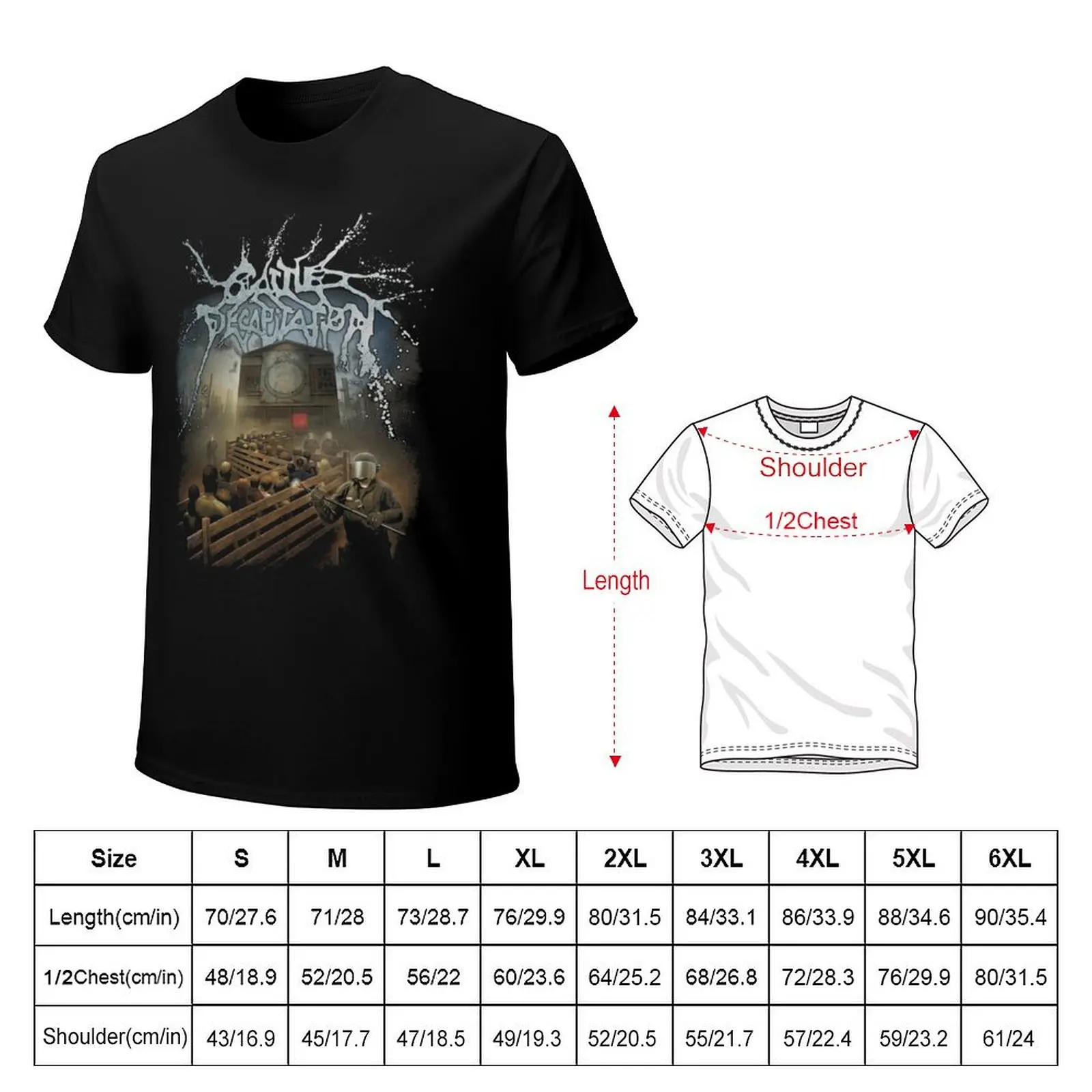 CATTLE DECAPITATION BAND T-Shirt t shirt man plain T-Shirt