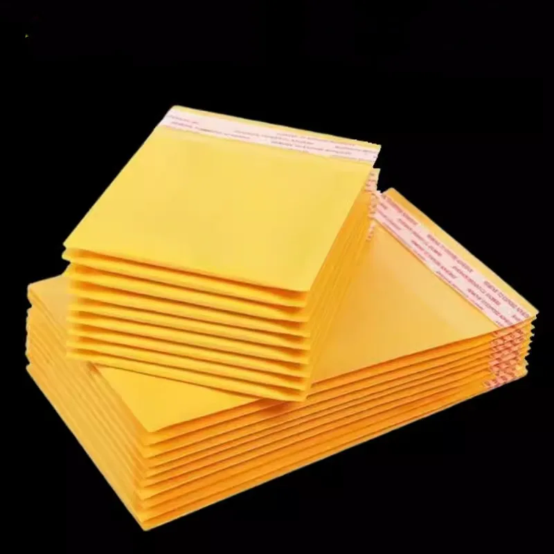 35x45cm 10pcs/pack Yellow Color Bubble Envelope for Small Business Supplies Shipping Packaging Bags Bubble Mailers Wholesale