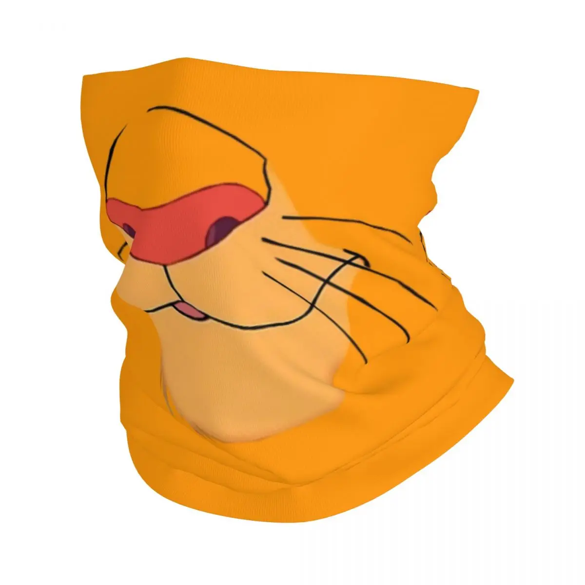 Custom King Of The Jungle Bandana Neck Gaiter Windproof Face Scarf Cover Women Men The Lion King Simba Headband Tube Balaclava