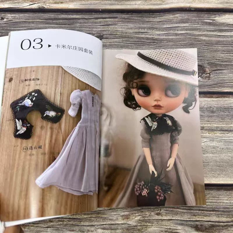 Patrones de Ropa para Muñecas Yoko Blythe - Corte y Confección Instantáneos para Muñecas BLYTHE, Libro de Plantillas de Vestidos de Papel para Muñecas DIY