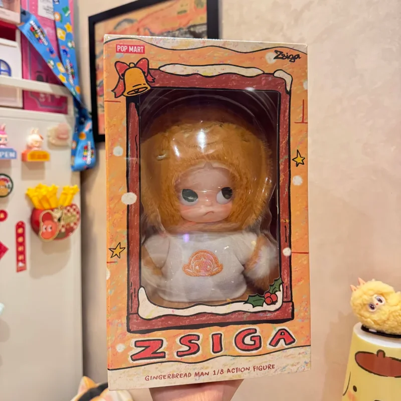 POP MART Zsiga Gingerbread Man Blind Box 20cm PVC Collectible