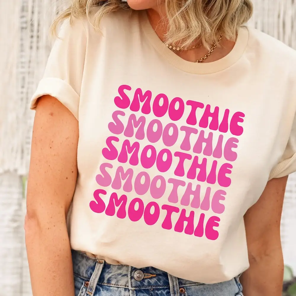 Camiseta divertida vegana Foodie, Smoothie Shop, Blueberry, fresa, Fruit Lover Farmers Market