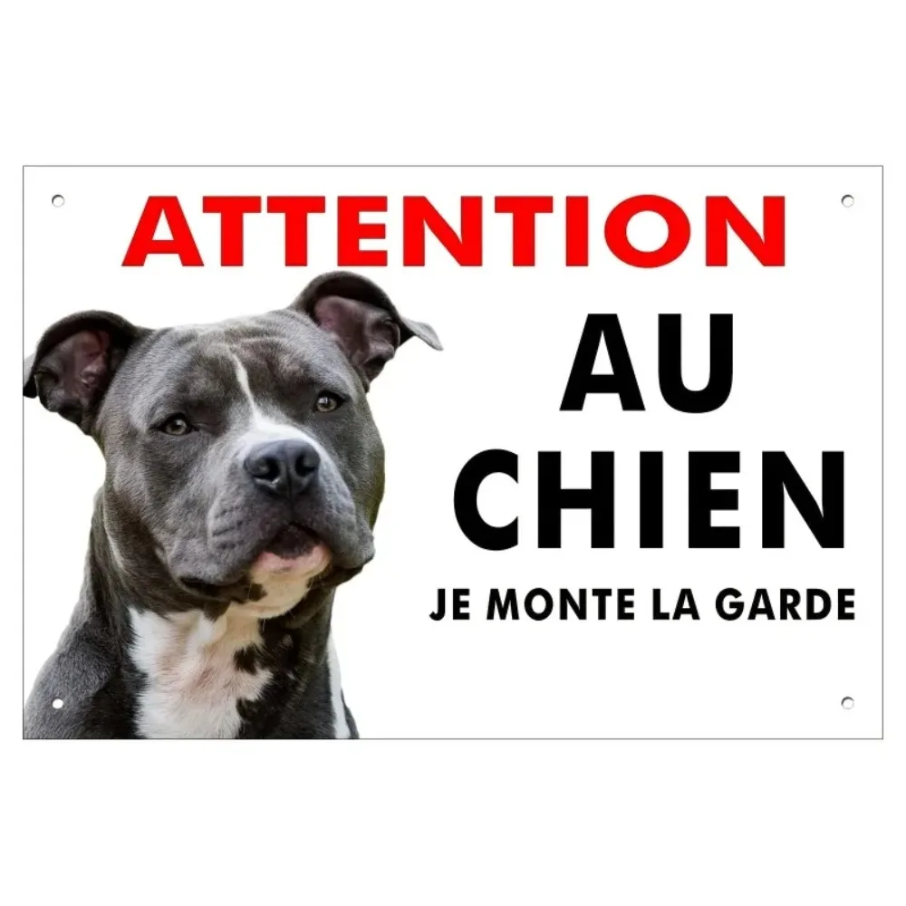 Brand Amstaff realistisches, rustikales Metall-Wandkunst-Blechschild für Veranda, Esszimmer, Heimdekoration, Geschenk