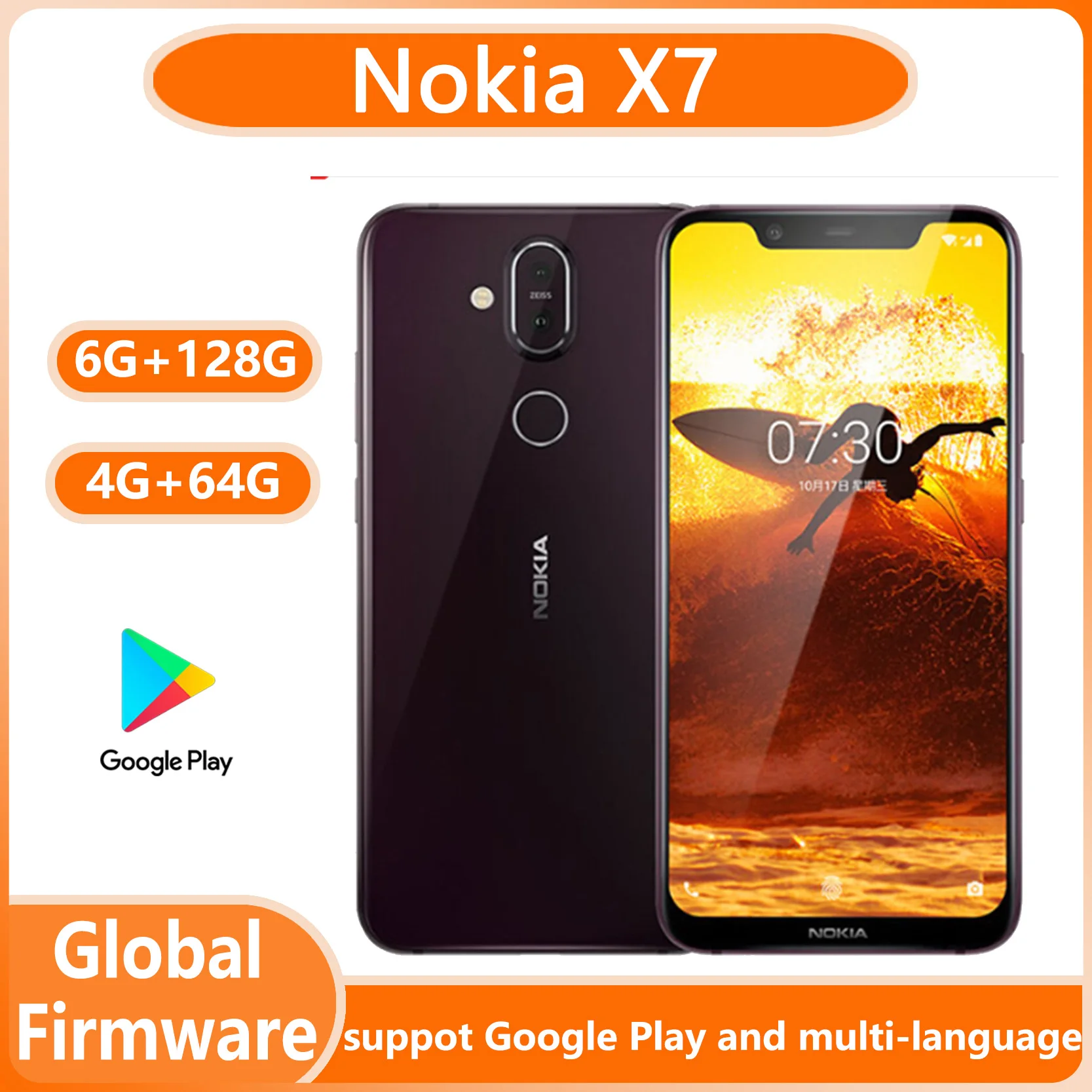 Nokia X7 4G Smartphone 6.18