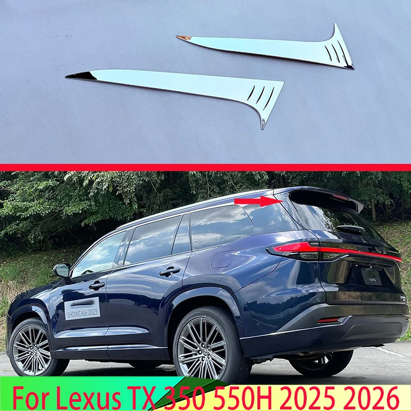 

For Lexus TX 350 550H 2025 2026 Stainless Steel Side Door Rear View Window Spoiler Cover Trim Insert Garnish Bezel