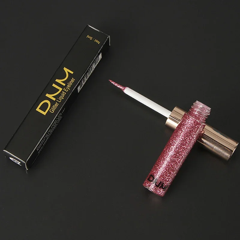 14 Colors Diamond Glitter Eyeliner Waterproof  Shiny Silver Pink Gold Color Pigment Liquid Eyeliner Makeup  Beauty Tools