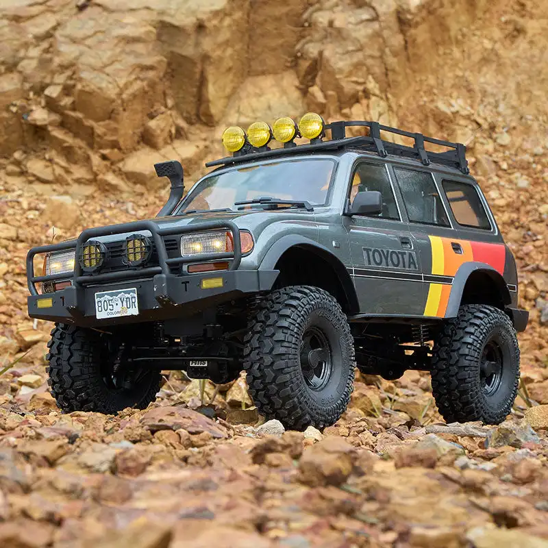 FMS FCX10 LC80 RS 1/10 échelle Land Cruiser RTR voiture électrique RC télécommande tout-terrain chenille jouet quatre roues motrices modèle de voiture RC