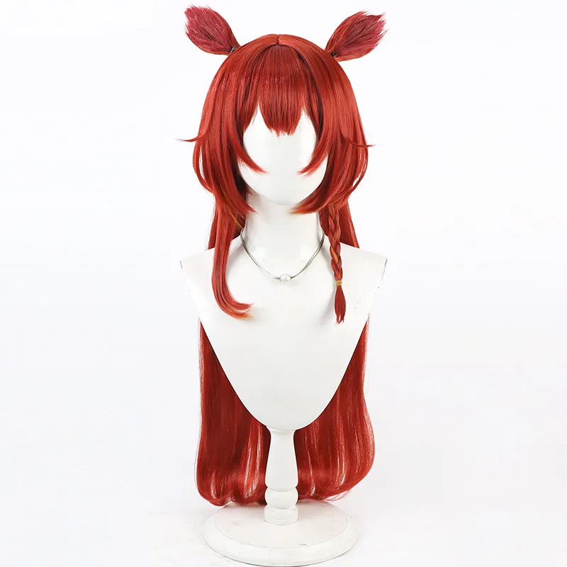 Virtual YouTube Vtuber Nekota Tsukina Cosplay Wig Halloween Carnival Party Props Synthetic Hair Heat Resistant Fiber + Wig Cap