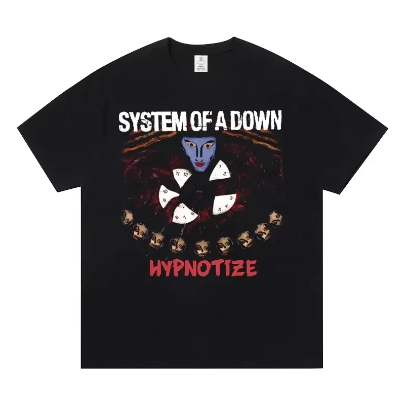 System of A Down Band T-shirt Cotton Soft Summer Tee Shirt Men Women Fashion Tshirt Male Rock Music Streetwear Tees Tops S-5XL