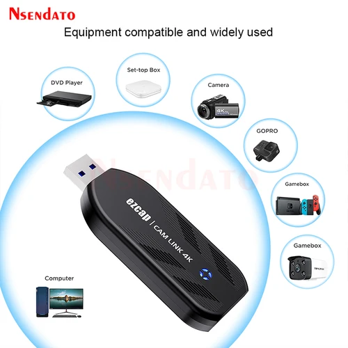 Imagen 2 del producto Tarjeta de captura de video HDMI Ezcap331 Camlink 4K 30Fps 1080P 120hz USB 3.0 para transmisión en vivo y grabación para cámaras DSLR y videocámaras.