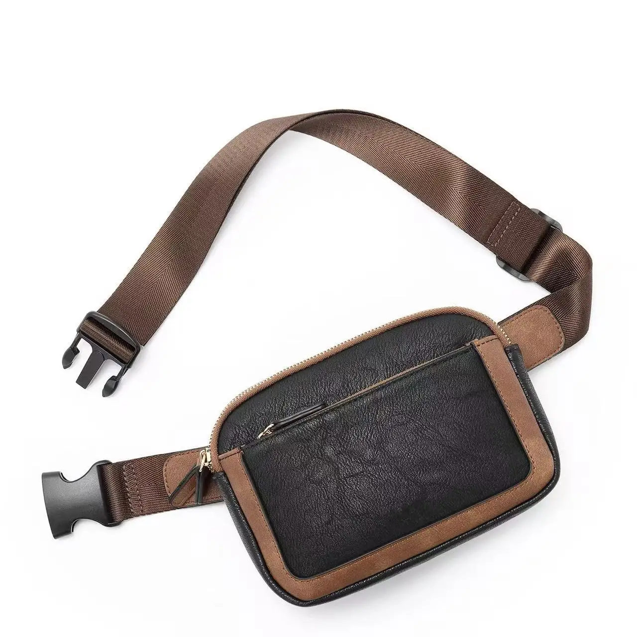 Nueva moda, bolso bandolera portátil, bolso de cintura con correa ajustable, bolso informal de cuero para hombres y mujeres, bolso de moda