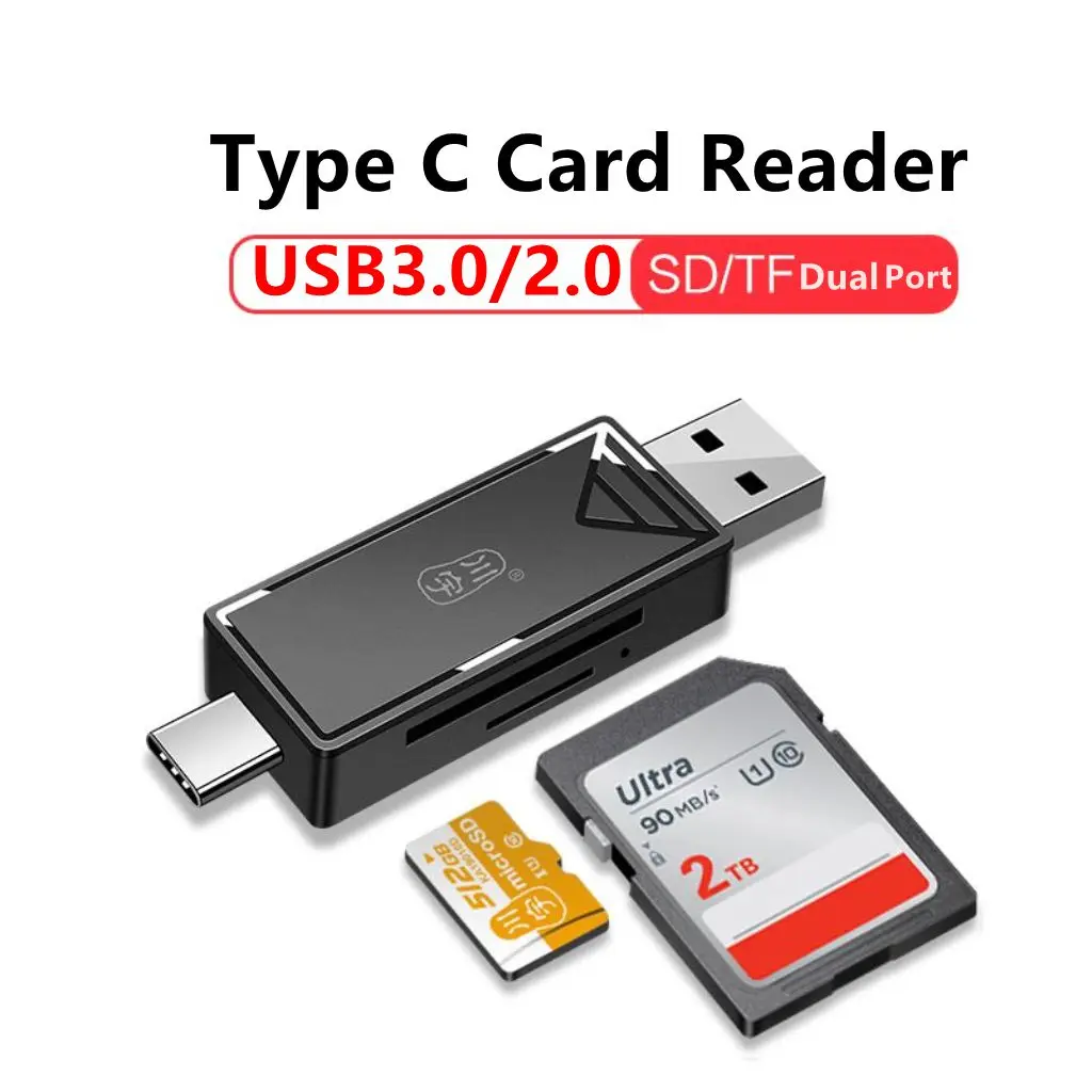 

Устройство чтения карт памяти SD TF USB3.0/2.0 и USB C к SD TF Адаптер для чтения смарт-карт памяти для ПК Аксессуар для ноутбука USB-накопитель Устройство чтения карт памяти
