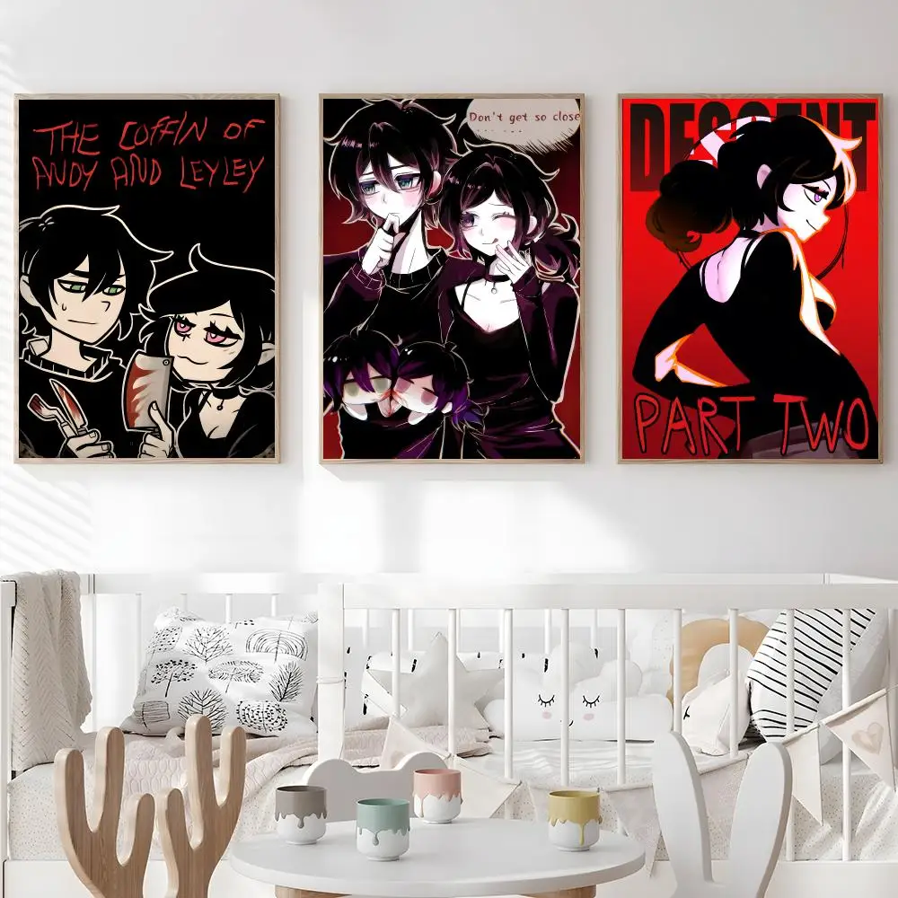 Manga The Coffin of Andy and Leyley   Print Wall Art Pictures Canvas Painting Living Room Bedroom Home Decor Poster
