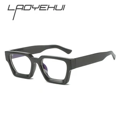Vintage Rectangle Men's Myopia Glasses Luxury Brand Thick Frames Anti Blue Rays Square Glasses Frame for Men Women -4.0 to -1.0