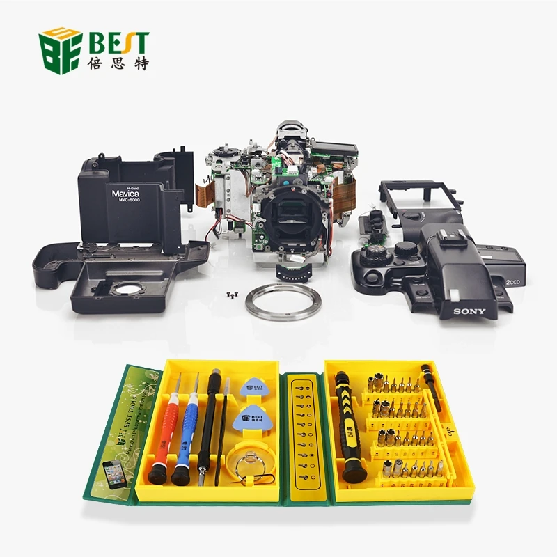38 in 1 Multifunctional Screwdriver Set With 28Pcs Screwdriver Bits/Tweezers/Pry Tool/Sucker/Screwdriver/Extend Rod for Repair