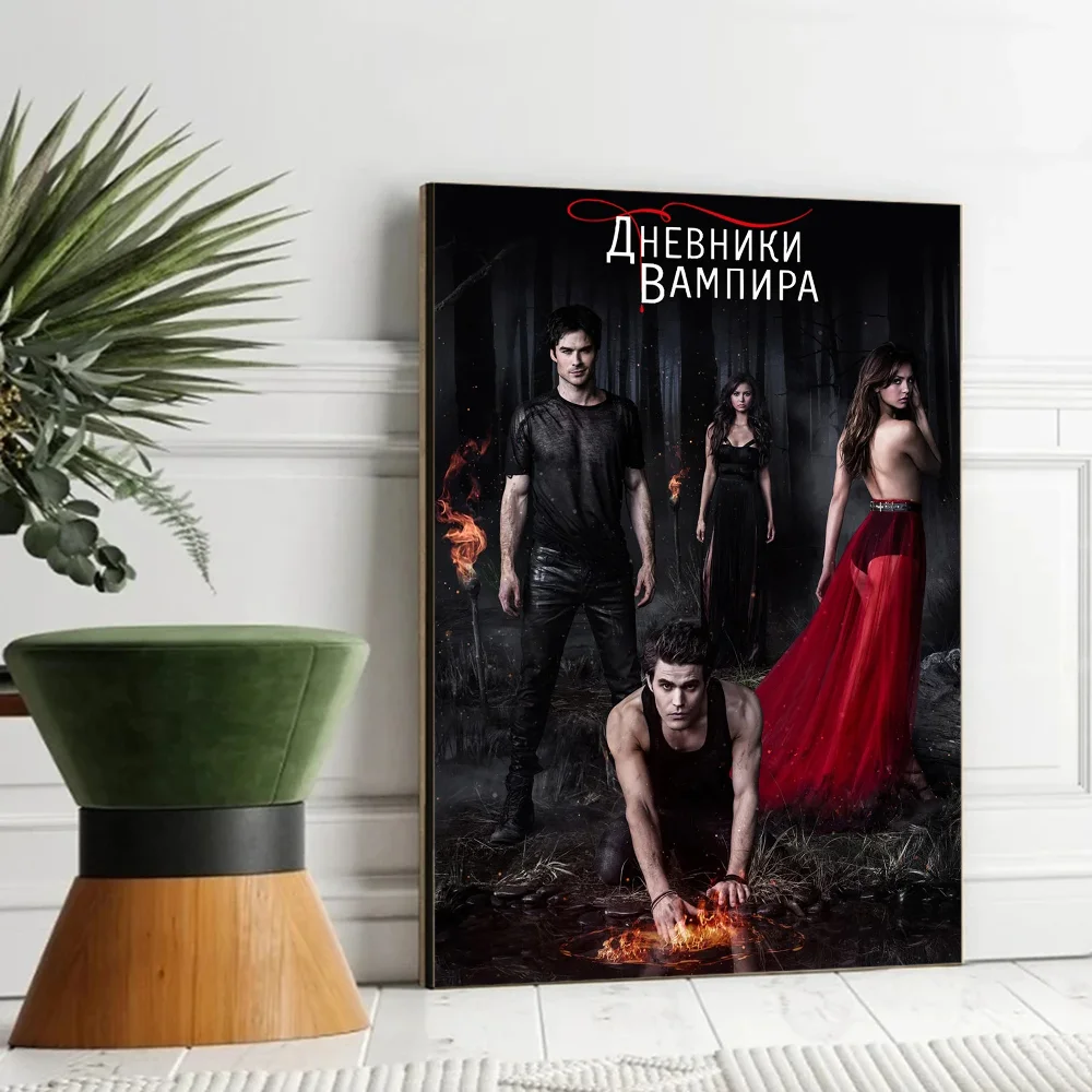 The Vampire Diaries Good Quality Prints and Posters Whitepaper Sticker DIY Room Bar Cafe Vintage Decorative Painting