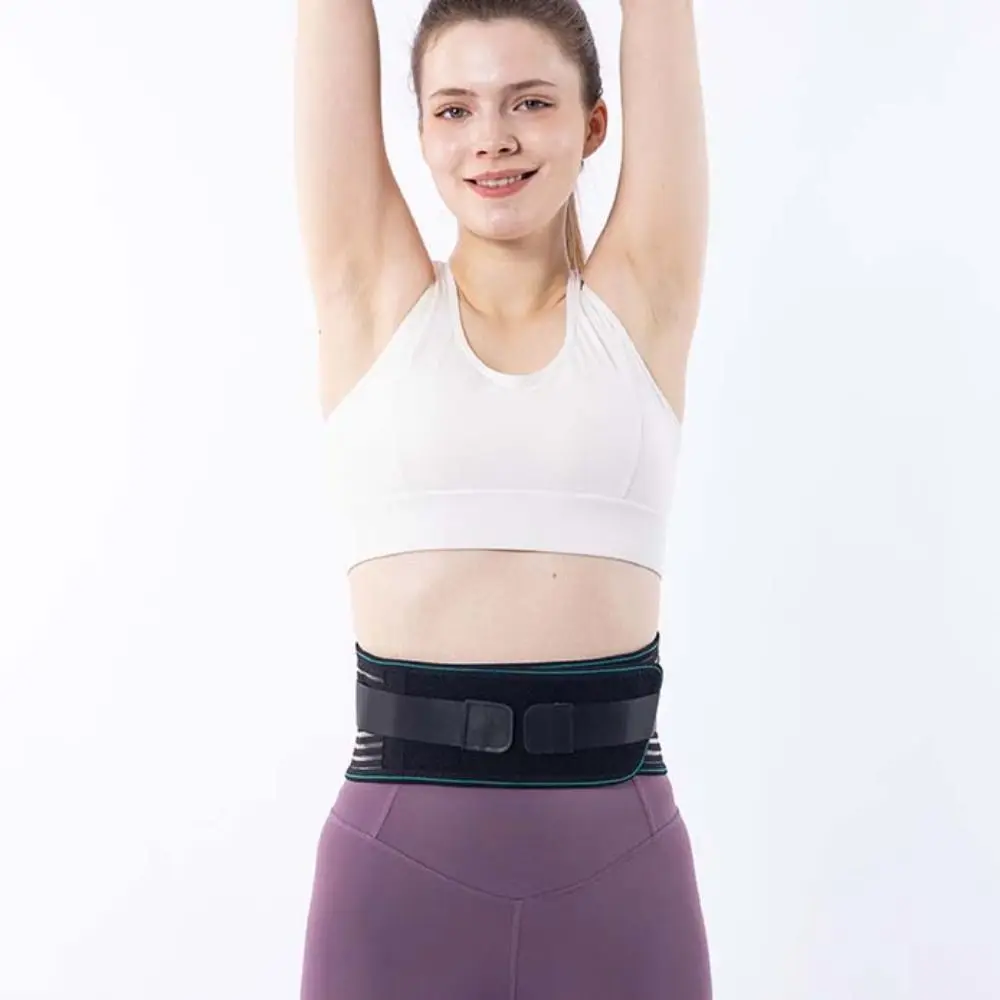 Verstellbare Rückenstütze mit 4 Stahlstreben, Atmungsaktiver Lendenwirbelstützgürtel, Kompressions-Stabilisierungs-Fitness-Taillenschutz – Detail 10