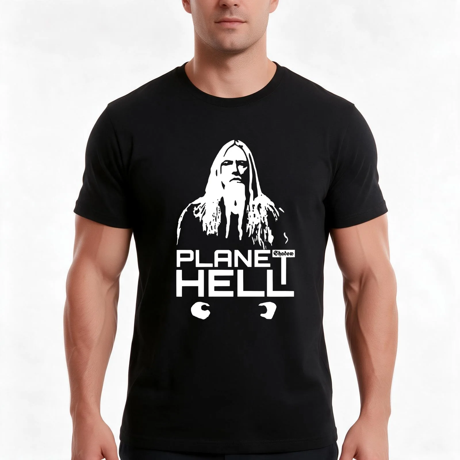 Marco Hietala - Planet Hell T-Shirt, Summer Casual Cotton Tee, Oversized Streetwear Tops, Vintage Graphic Print, 100% Cotton
