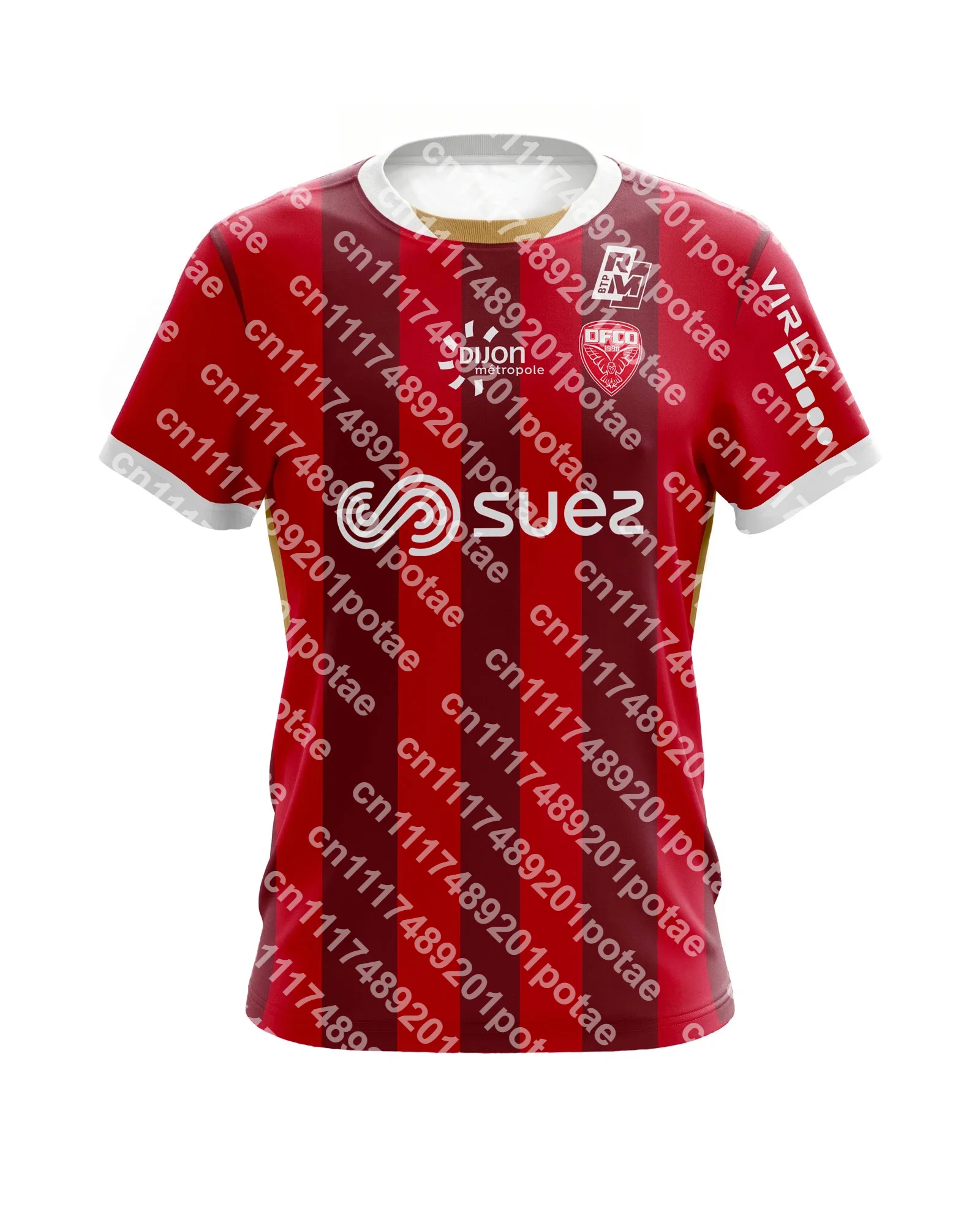 2026/27 Dijon FC - O Club Football Jersey T-shirt Men Women Summer Sports Oversize Breathable Quick Drying Streetwear Clothing