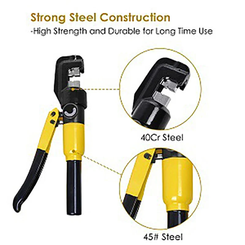 4-70mm² Hydraulic Crimping Pliers YQK-70 Pressure 6T Home Hydraulic Tools Hydraulic Pliers DIY Cable Terminal Crimping Pliers