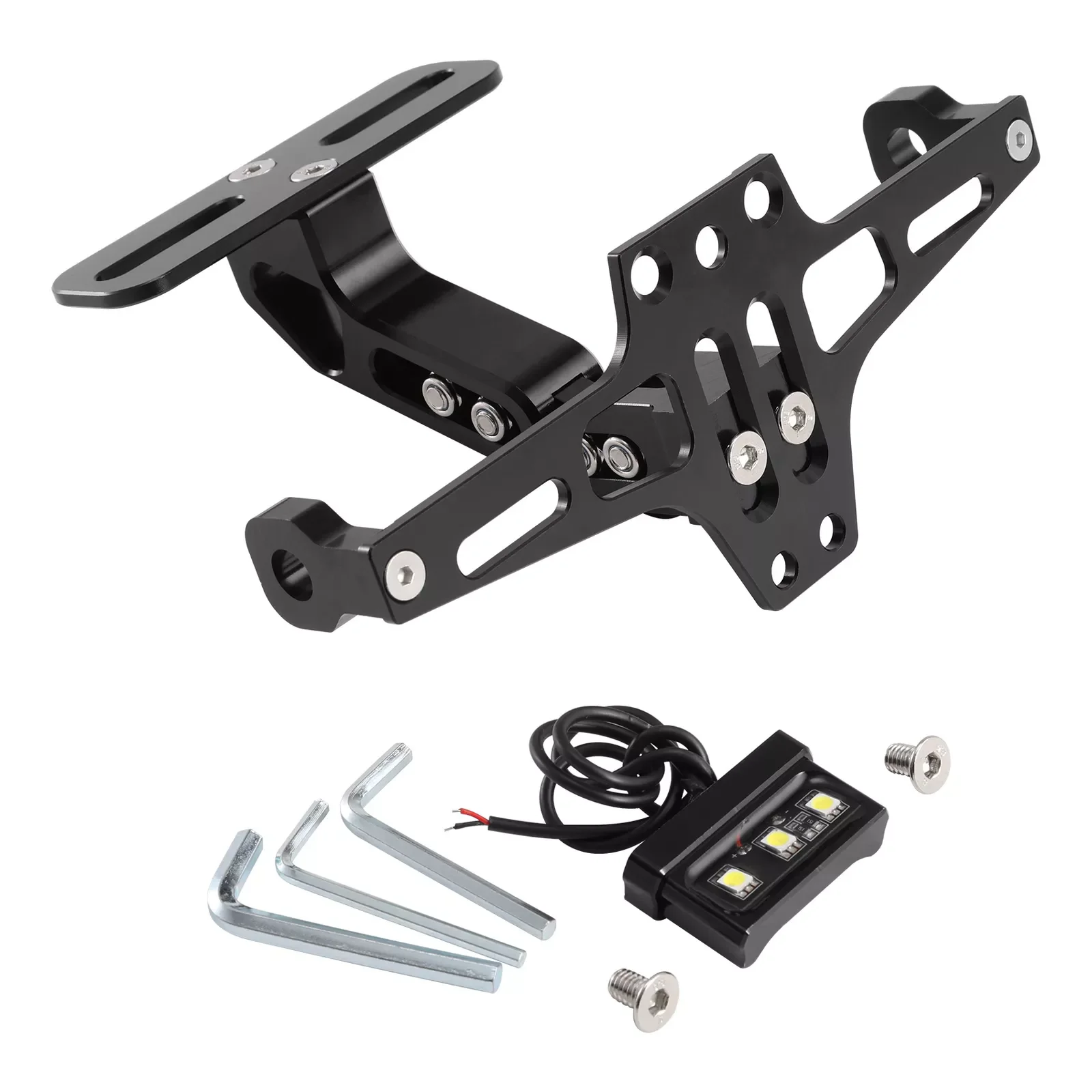 

Motorcycle License Plate Frame LED Light For YAMAHA HONDA BMW DUCATI KAWASAKI