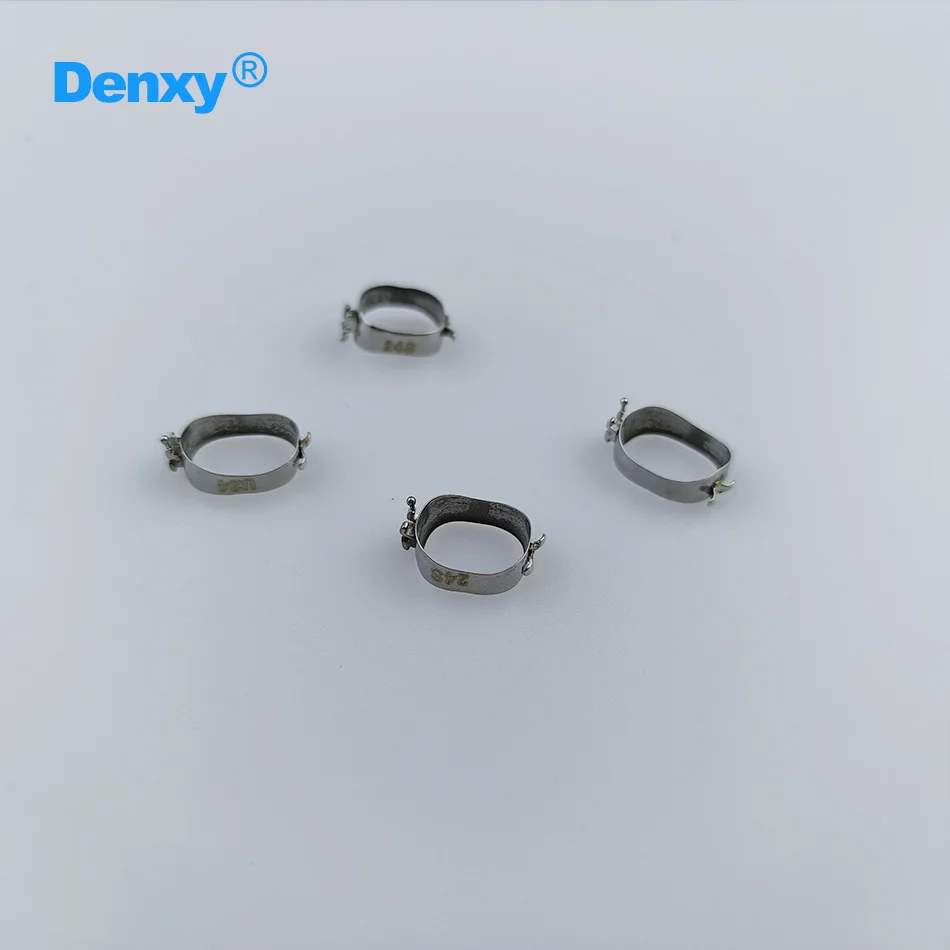 Denxy 5 Sets/Lot Dental-Prämolarenbänder mit Roth-Bracket 1-24 # Orthodontisches Prämolarenband, vorgeschweißt mit Klammern, Zahnarztmaterialien – Detail 6