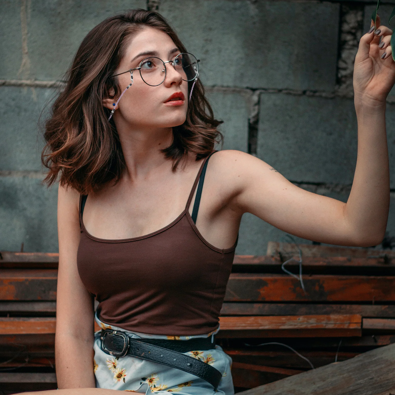 

2pcs Glasses Chain Beaded Acrylic Eyeglass Holder Strap For Women Reading Eyewear Accessories Decorative Hanging String