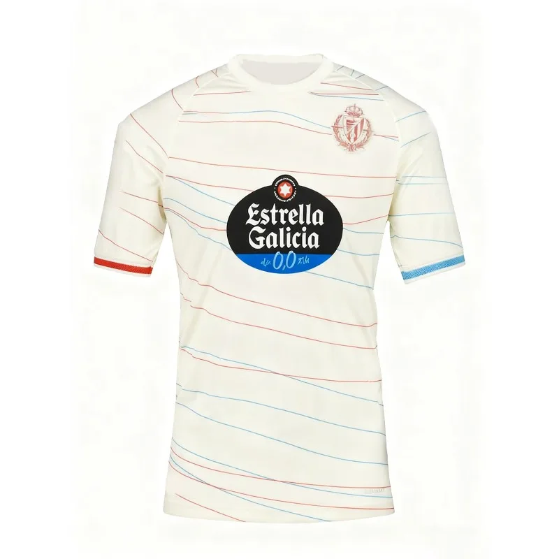24-25 Real Valladolid Camisetas local y visitante, camisetas deportivas informales y transpirables, adecuadas para adultos y niños