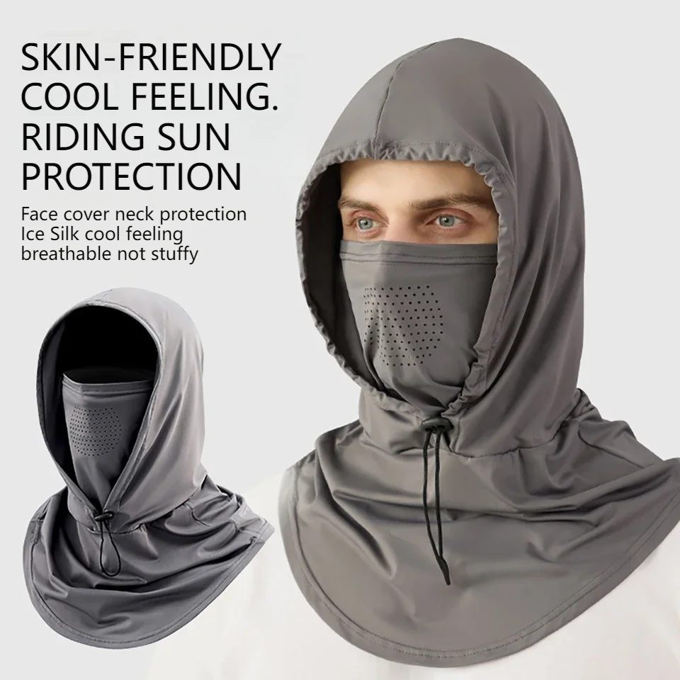 في الهواء الطلق كامل الوجه قبعة الشمس غطاء ركوب الدراجات الصيد قبعة واقية من الشمس مع قناع الصيف تنفس قبعة المضادة للأشعة فوق البنفسجية واقية من الشمس حماية الرقبة المشي لمسافات طويلة