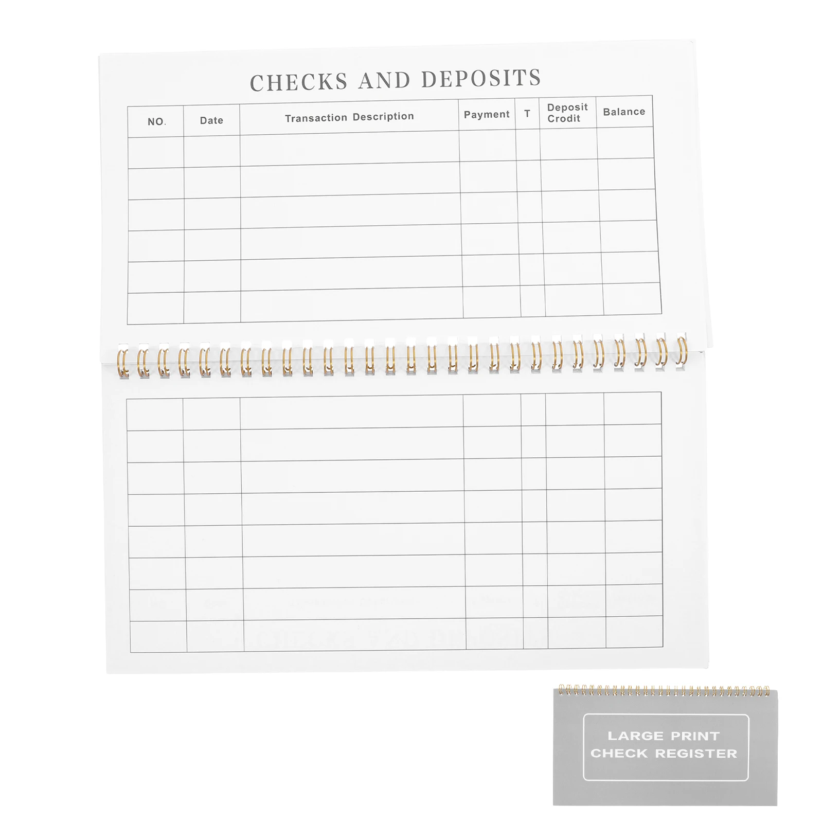 สมุดบันทึกบัญชี 2 เล่ม สมุดบันทึกธุรกรรมส่วนบุคคล ปกแข็ง ทนทาน พร้อมปฏิทินปี 2025-2027 สำหรับธนาคาร