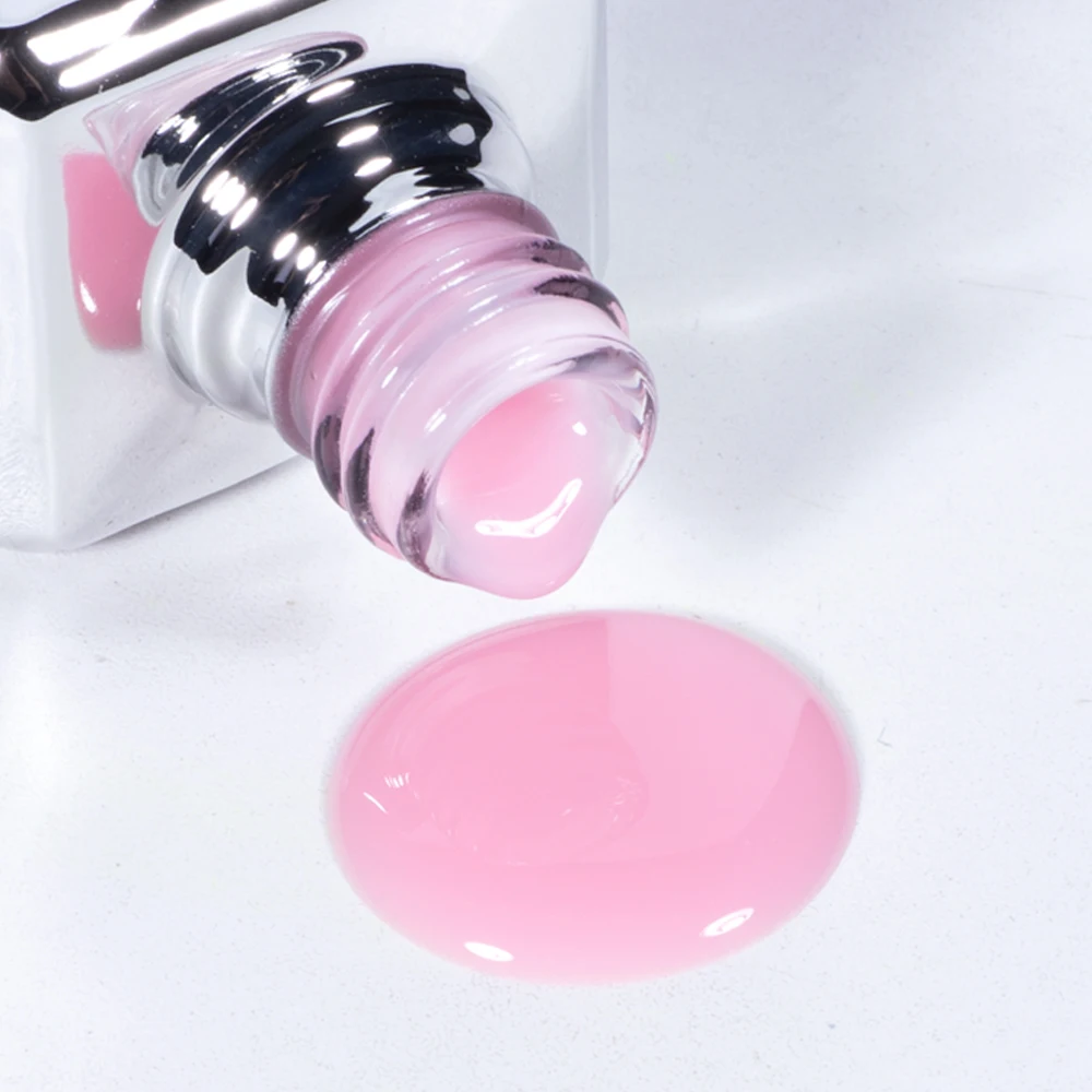 KODIES GEL Pink Ice Rubber Base Gel Nail Polish Translucent Structure Camouflage Gel Varnish UV/LED Semi Permanent Nails Lacquer
