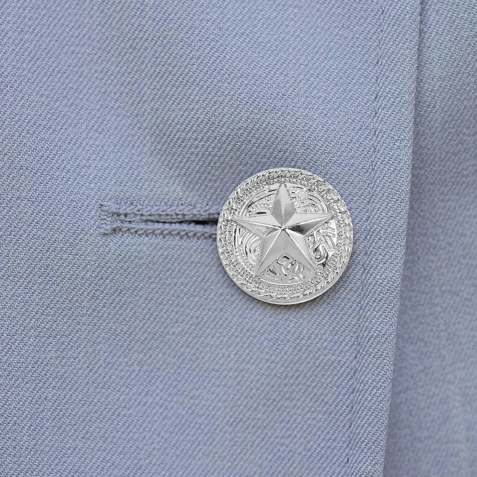 

100Pcs Five-Pointed Buttons Classic Design for Coats Jackets Blazers Suits DIY Sewing Accessories Metal Blazer Button