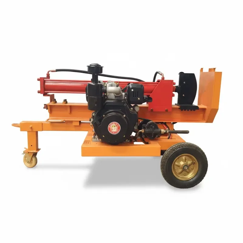 CE Certification Time-saving and Effortless Safe Log Splitter with Chopper-style Tree Remover Easy to Operate 7.5kW Motor