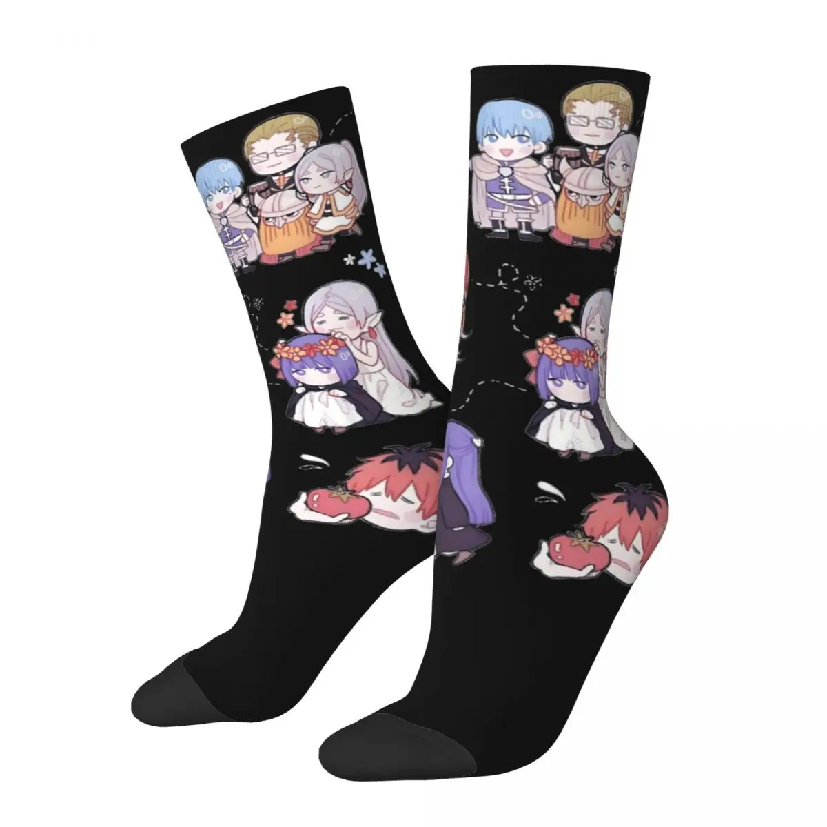 

Frieren Beyond Journey's End Chibi Product Socks Compression Cute Anime Graphic Long Sock Cute for Men's Birthday Present