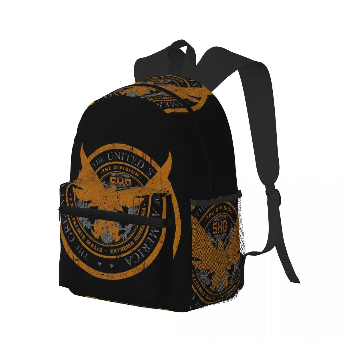 Game Tom Clancys The Division SHD Seal Student Backpack School Bag Hiking Travel Daypack for Boys Girls Bookbag Shoulder Bags