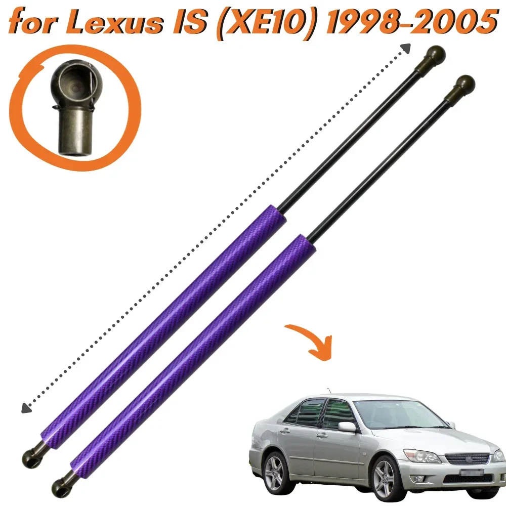 

Qty(2) Hood Struts for Lexus IS (XE10) IS200 IS300 Toyota Altezza 1998-2005 Front Bonnet Gas Springs Shock Absorber Lift Support