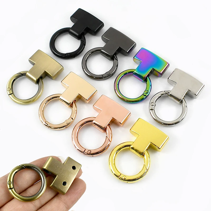 

5/10/20Pcs 20/25mm Spring O Ring Metal Buckles Keychain Detachable Hook Bag Strap Carabiner Clips Clasp Accessories for Handbags