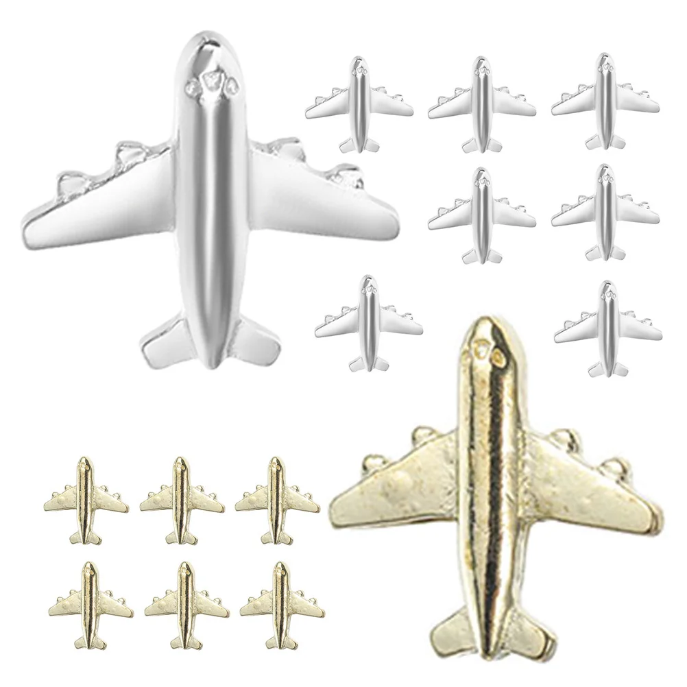 24 قطعة دبابيس دفع الطائرة المعدنية الإبهام اللوازم المكتبية الزخرفية للخرائط صور السفر التقويم عرض الجدار الديكور #1