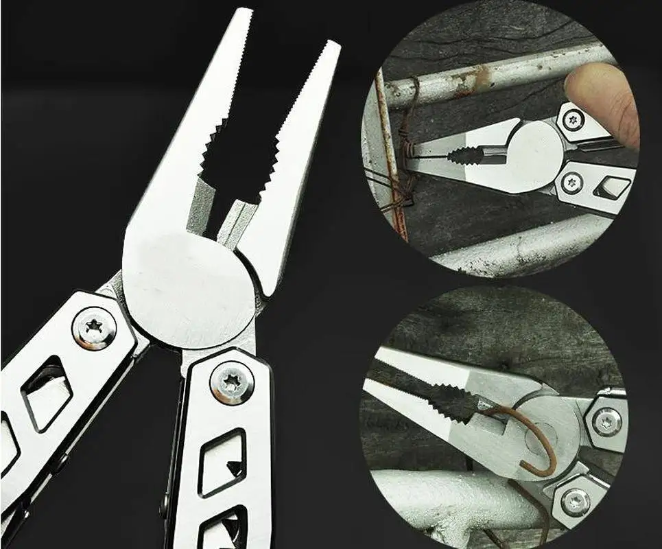 Daicamping DL9 Survival EDC Multi Tool Outdoors Multi-functional Multitools Hunt Folding Knife Pliers Portable Hand Tools Sets