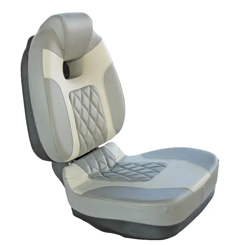 مقعد قارب قابل للطي فاخر باللون الرمادي عالي الجودة مخصص مقاوم للماء مقاعد خفافيش عائمة لليخوت القارب