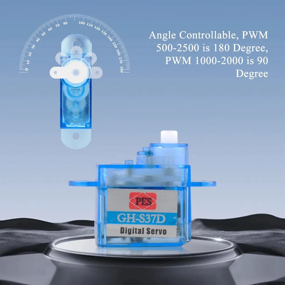 GH-S37D 3.7g Micro Analog Servo Mini Super Light 3 7g Servo for RC Quadcopter Airplane Helicopter Boat Toys 3.6-4.8V