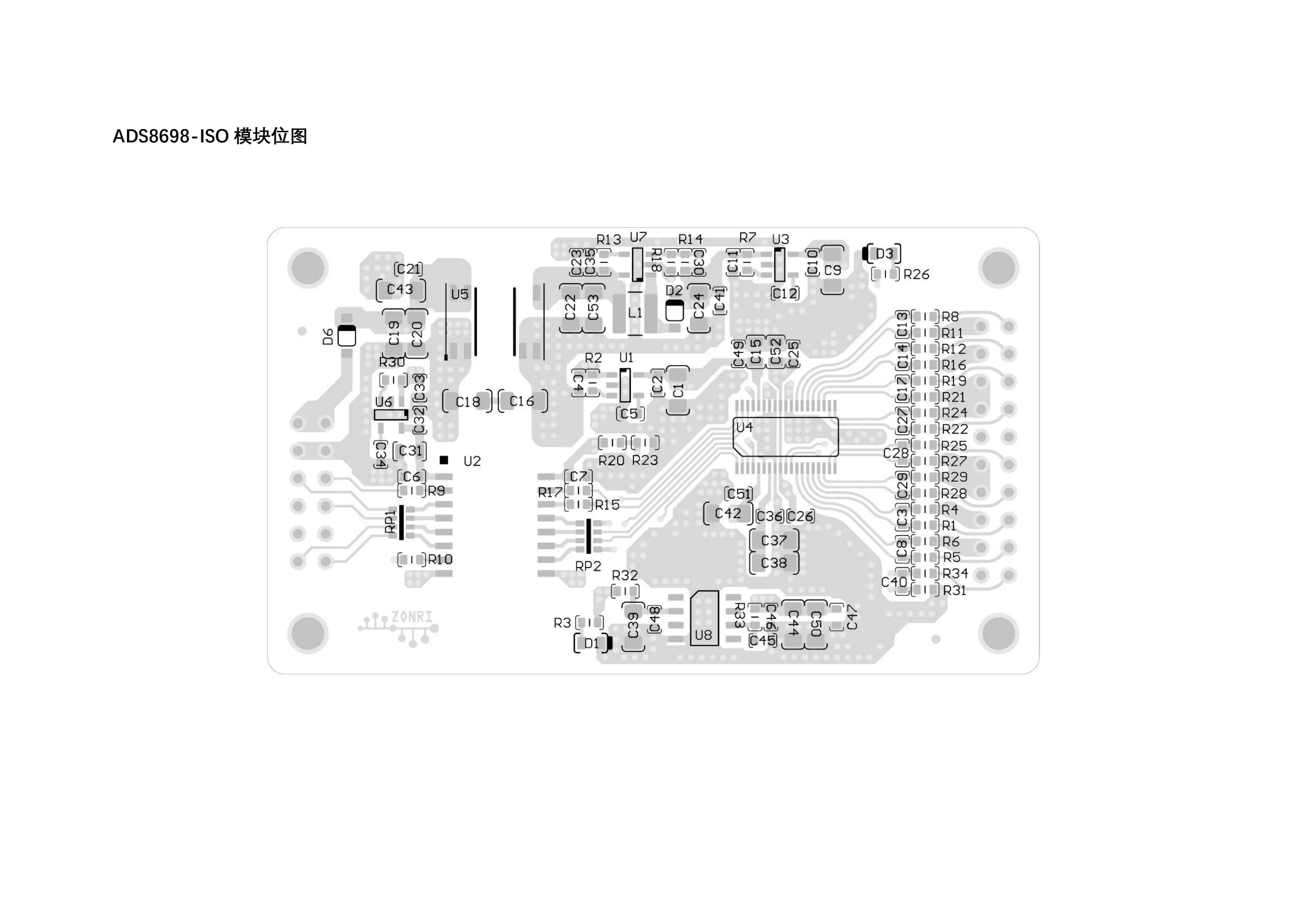 ADS8698 Módulo ADC ISO 18Bit 500Ksps SAR aislado de 8 canales