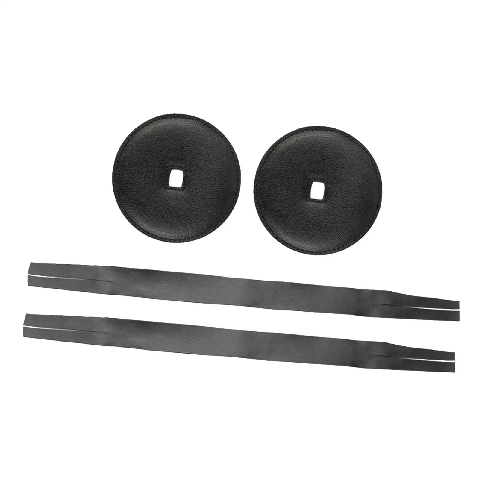 Comfortable PU Leather Cymbal Handle Strap Set Percussion Accessory for Drumset Cymbals and Acoustic Battery