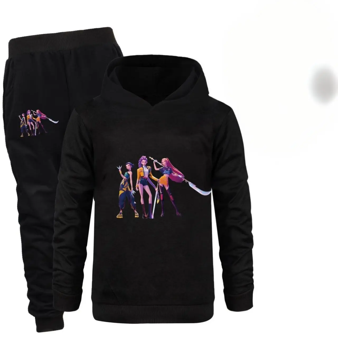 طقم هوديي Kpop Witch Hunt Group للأولاد والبنات، طقم سراويل بأكمام طويلة على الموضة للأطفال، هدية فستان خريفي جميل