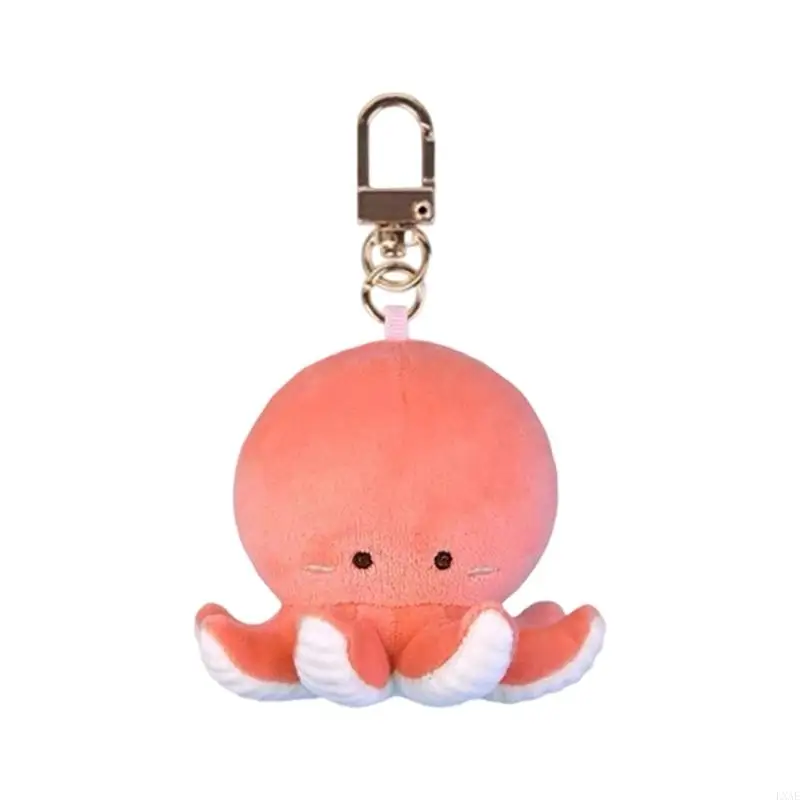  Stylish Underwater Theme Keychain PP Cotton Funny Sea Creature Keyring Pendant