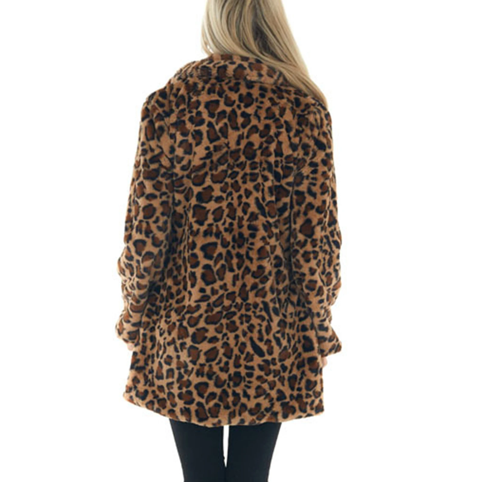 Autumn Clothes for Women Leopard Printed Coat Jacket for Night Going Out Wear