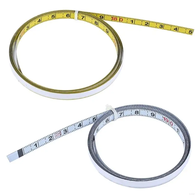

E28F Adhesive Measuring Tape Stainless Steel Workbench Ruler Adhesive Backed Tape Measure Scale Rustproof Ruler
