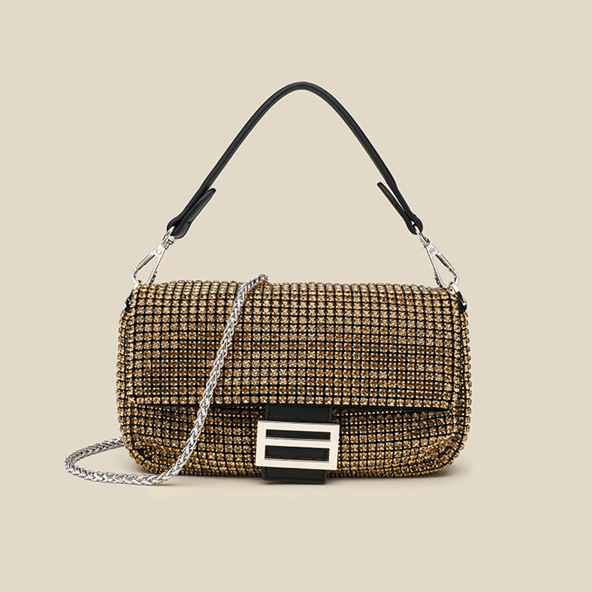 

Новая модная женская сумка со стразами, банкетная сумка подмышками с бриллиантами, инкрустированная бриллиантами, сумка через плечо