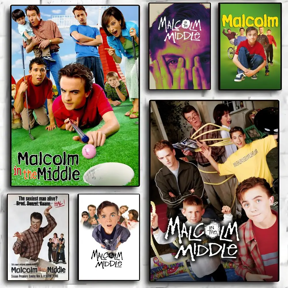 Malcolm In The Middle Poster Waterproof Wall Art Sticker For Home Living Room Bedroom Bar Vintage Decor High Quality Print Gift